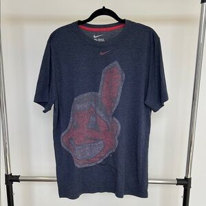 Nike Men's Navy Blue Graphic T-Shirt